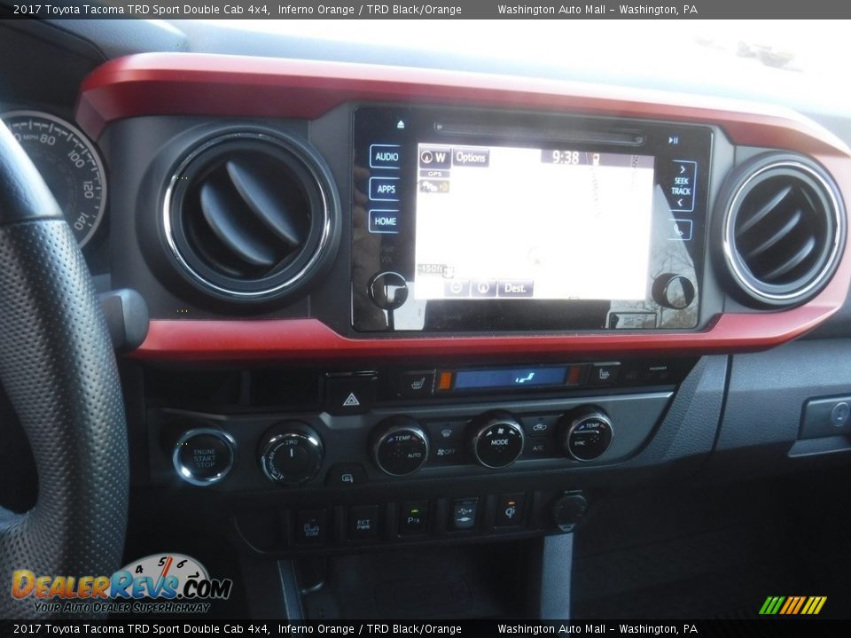 2017 Toyota Tacoma TRD Sport Double Cab 4x4 Inferno Orange / TRD Black/Orange Photo #3