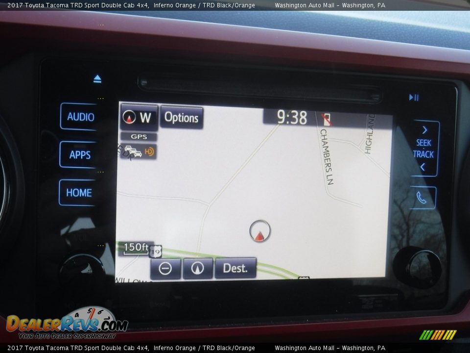 2017 Toyota Tacoma TRD Sport Double Cab 4x4 Inferno Orange / TRD Black/Orange Photo #4