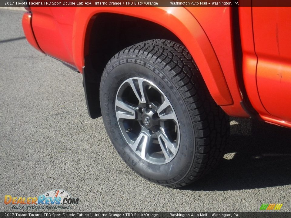 2017 Toyota Tacoma TRD Sport Double Cab 4x4 Inferno Orange / TRD Black/Orange Photo #10