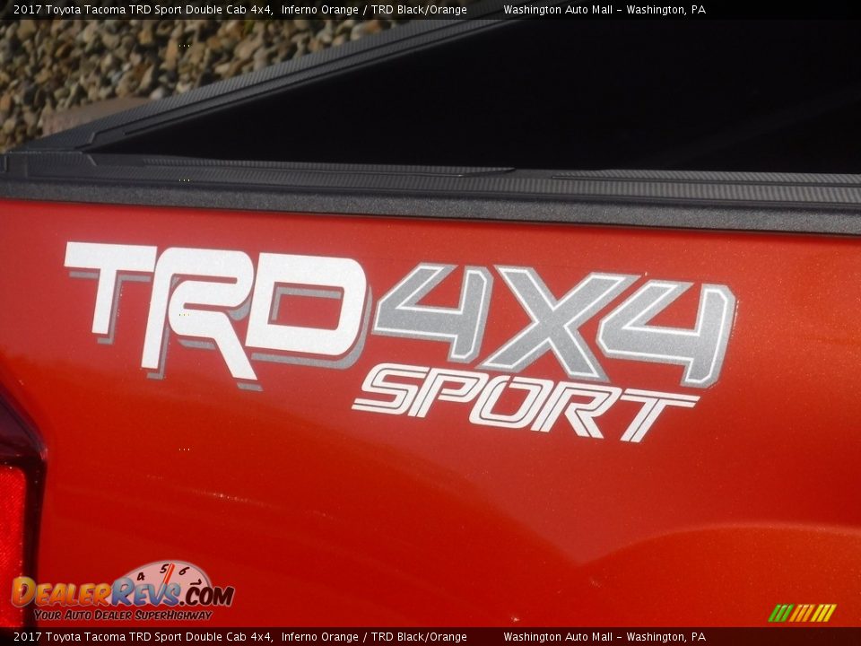 2017 Toyota Tacoma TRD Sport Double Cab 4x4 Inferno Orange / TRD Black/Orange Photo #11