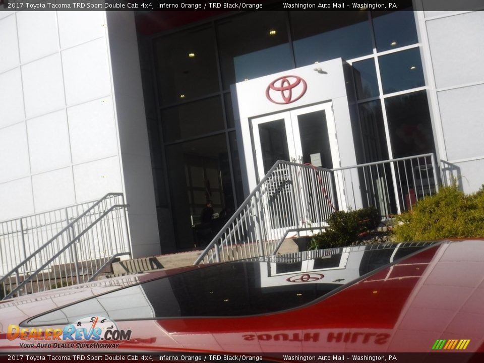 2017 Toyota Tacoma TRD Sport Double Cab 4x4 Inferno Orange / TRD Black/Orange Photo #12