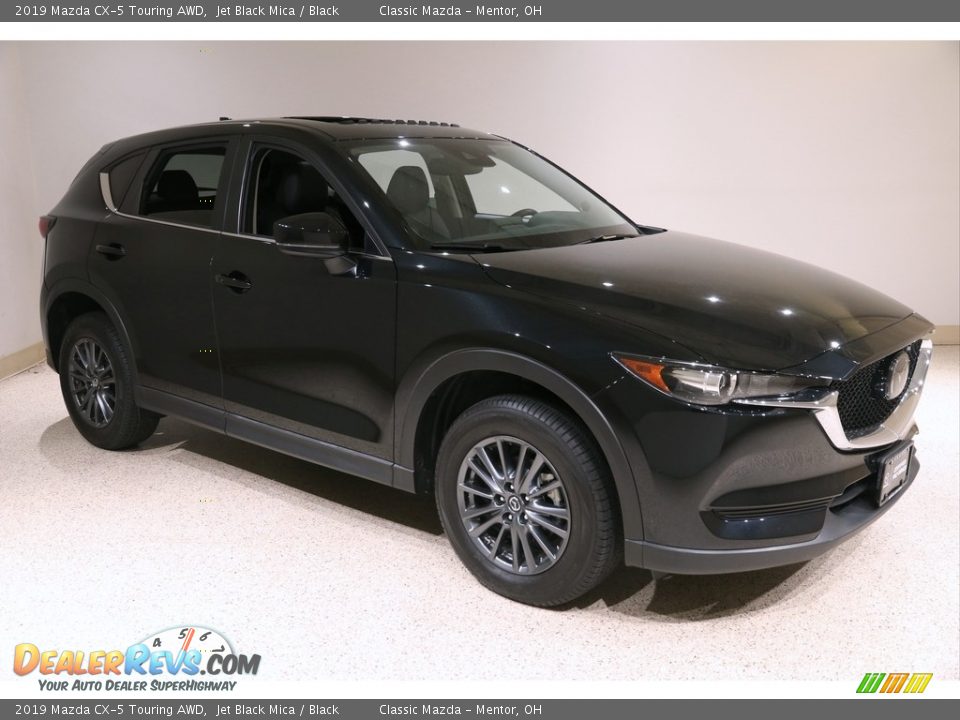 2019 Mazda CX-5 Touring AWD Jet Black Mica / Black Photo #1