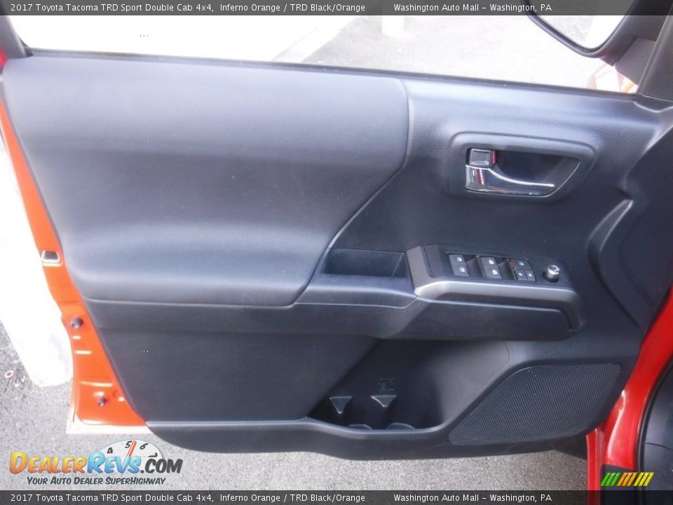 2017 Toyota Tacoma TRD Sport Double Cab 4x4 Inferno Orange / TRD Black/Orange Photo #22