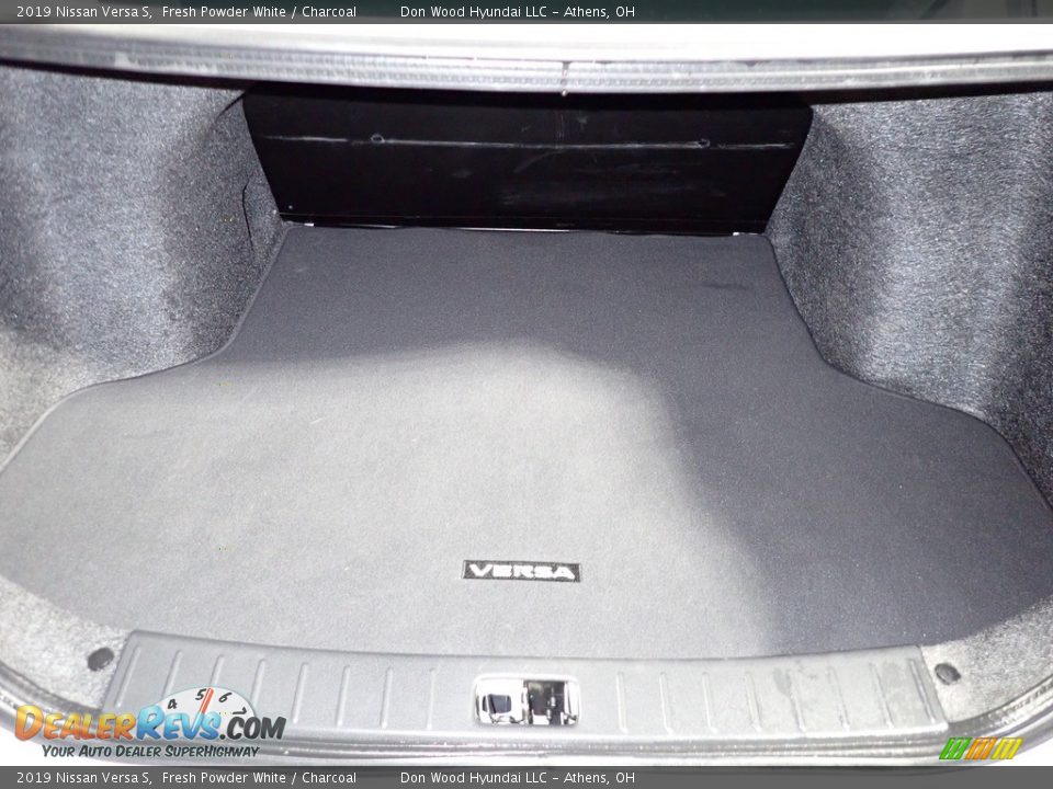 2019 Nissan Versa S Fresh Powder White / Charcoal Photo #13