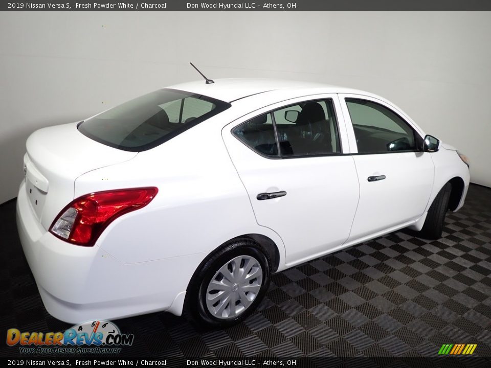 2019 Nissan Versa S Fresh Powder White / Charcoal Photo #14