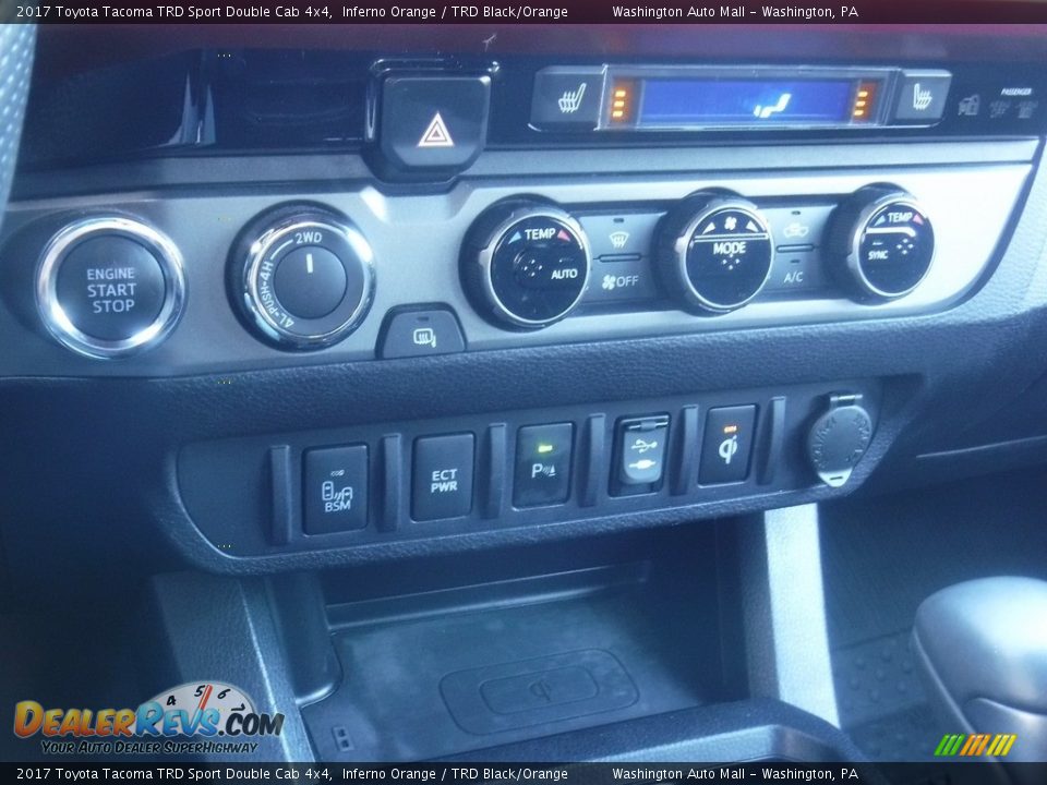2017 Toyota Tacoma TRD Sport Double Cab 4x4 Inferno Orange / TRD Black/Orange Photo #24