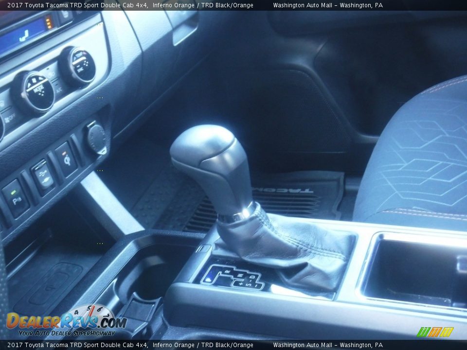 2017 Toyota Tacoma TRD Sport Double Cab 4x4 Inferno Orange / TRD Black/Orange Photo #25