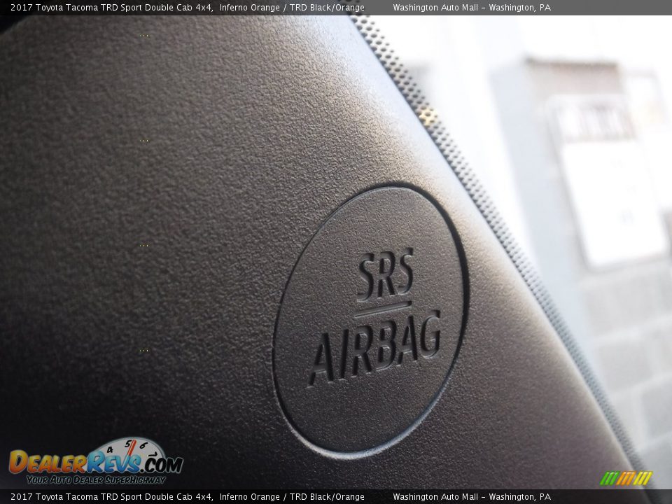 2017 Toyota Tacoma TRD Sport Double Cab 4x4 Inferno Orange / TRD Black/Orange Photo #26