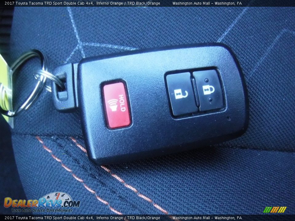 2017 Toyota Tacoma TRD Sport Double Cab 4x4 Inferno Orange / TRD Black/Orange Photo #30