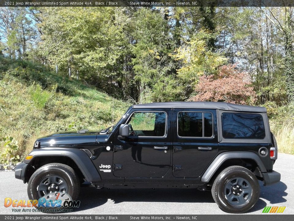 2021 Jeep Wrangler Unlimited Sport Altitude 4x4 Black / Black Photo #1