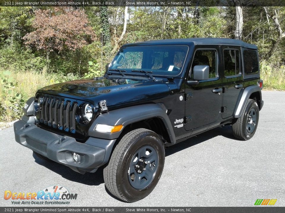 2021 Jeep Wrangler Unlimited Sport Altitude 4x4 Black / Black Photo #2
