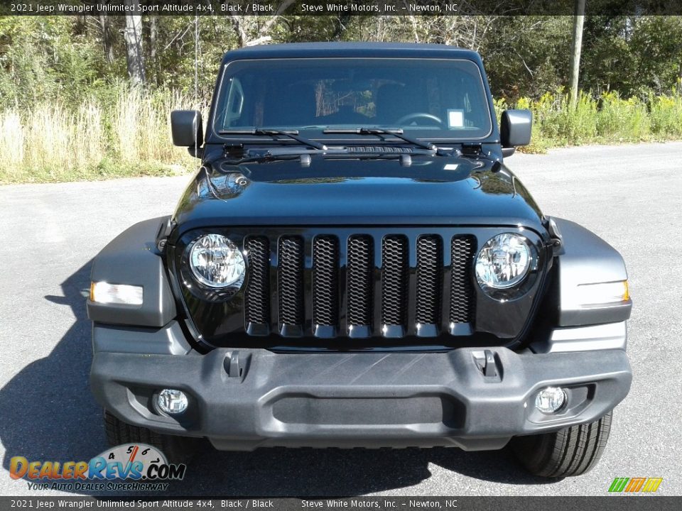 2021 Jeep Wrangler Unlimited Sport Altitude 4x4 Black / Black Photo #3