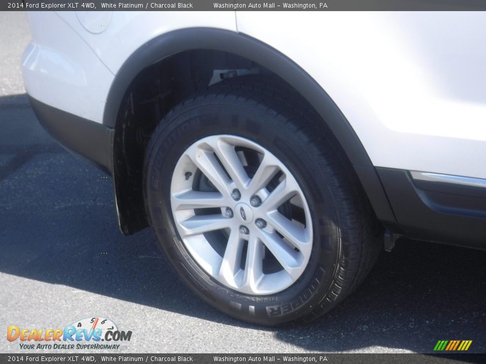 2014 Ford Explorer XLT 4WD White Platinum / Charcoal Black Photo #3