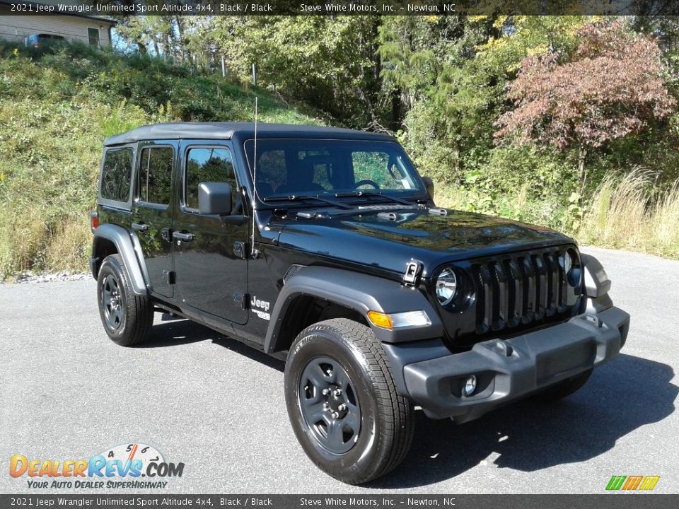 2021 Jeep Wrangler Unlimited Sport Altitude 4x4 Black / Black Photo #4
