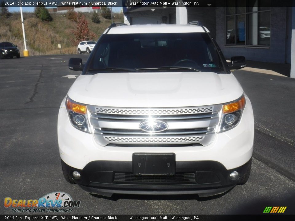 2014 Ford Explorer XLT 4WD White Platinum / Charcoal Black Photo #4