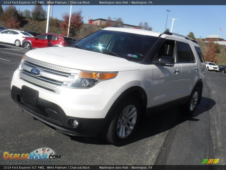 2014 Ford Explorer XLT 4WD White Platinum / Charcoal Black Photo #5