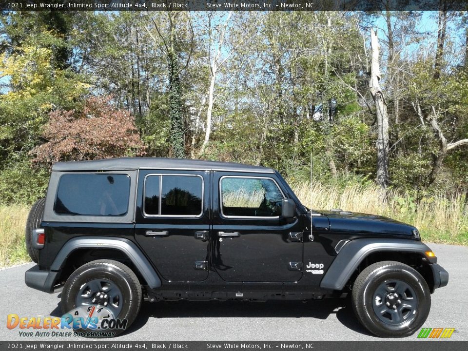 2021 Jeep Wrangler Unlimited Sport Altitude 4x4 Black / Black Photo #5