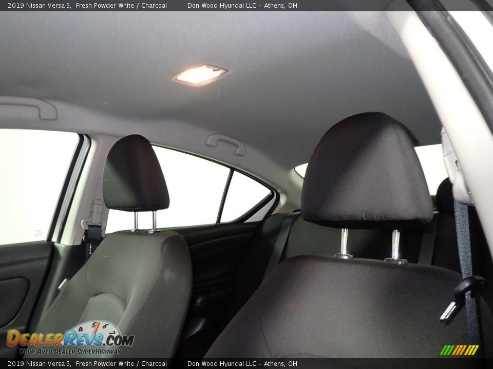 2019 Nissan Versa S Fresh Powder White / Charcoal Photo #31