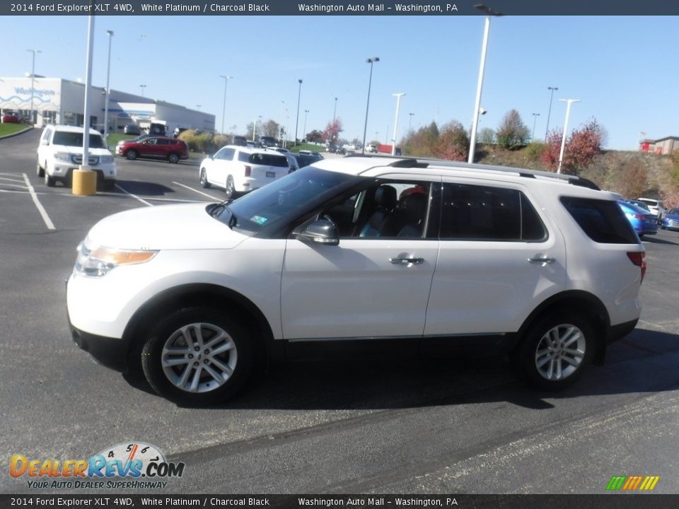 2014 Ford Explorer XLT 4WD White Platinum / Charcoal Black Photo #6