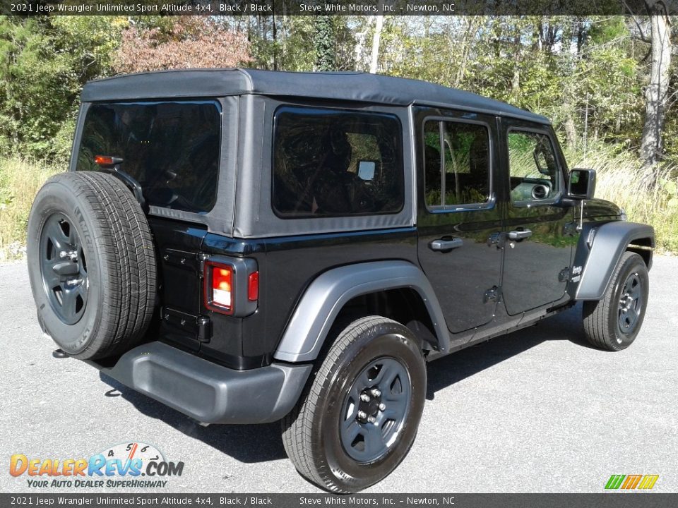 2021 Jeep Wrangler Unlimited Sport Altitude 4x4 Black / Black Photo #6