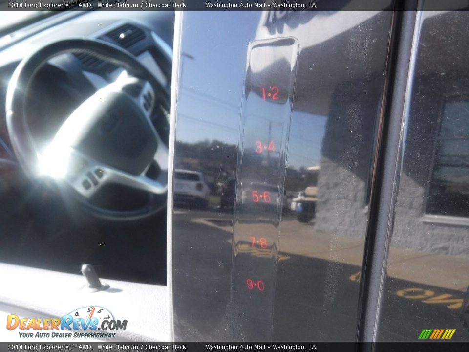 2014 Ford Explorer XLT 4WD White Platinum / Charcoal Black Photo #7
