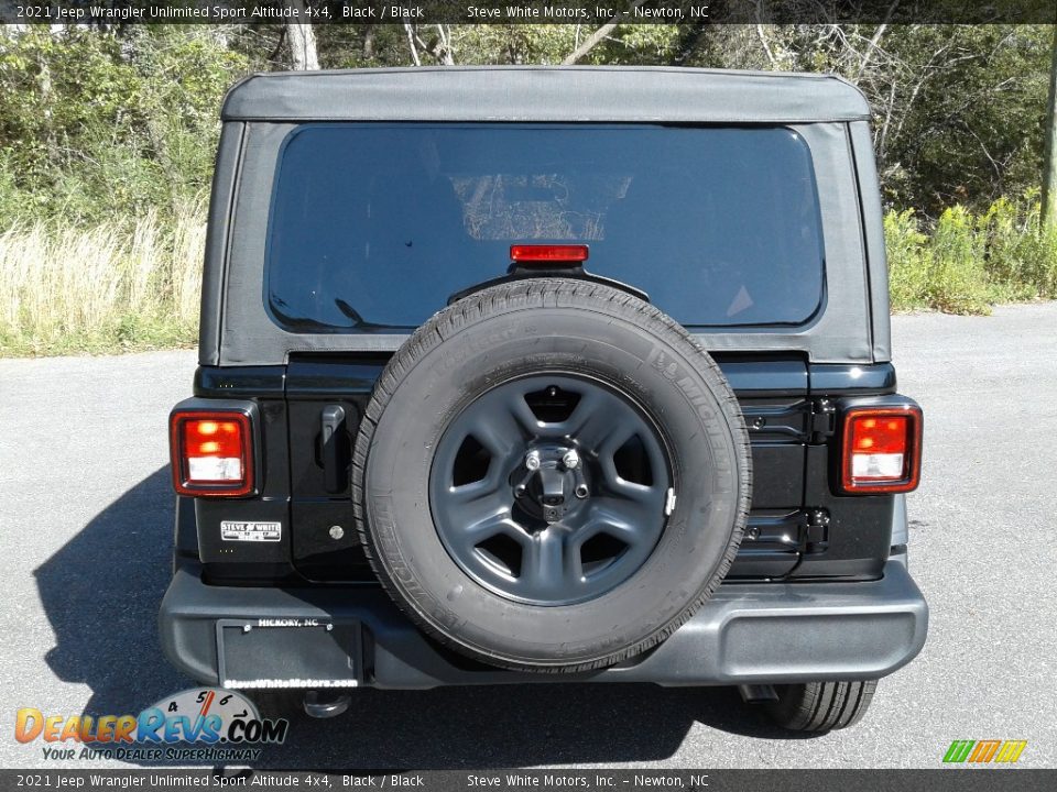 2021 Jeep Wrangler Unlimited Sport Altitude 4x4 Black / Black Photo #7