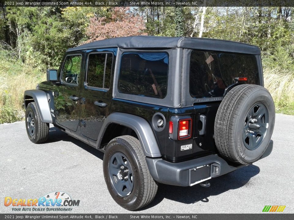 2021 Jeep Wrangler Unlimited Sport Altitude 4x4 Black / Black Photo #8
