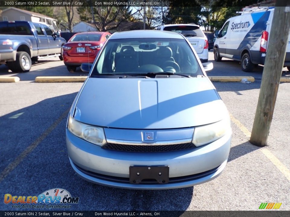 2003 Saturn ION 2 Sedan Silver Blue / Gray Photo #4