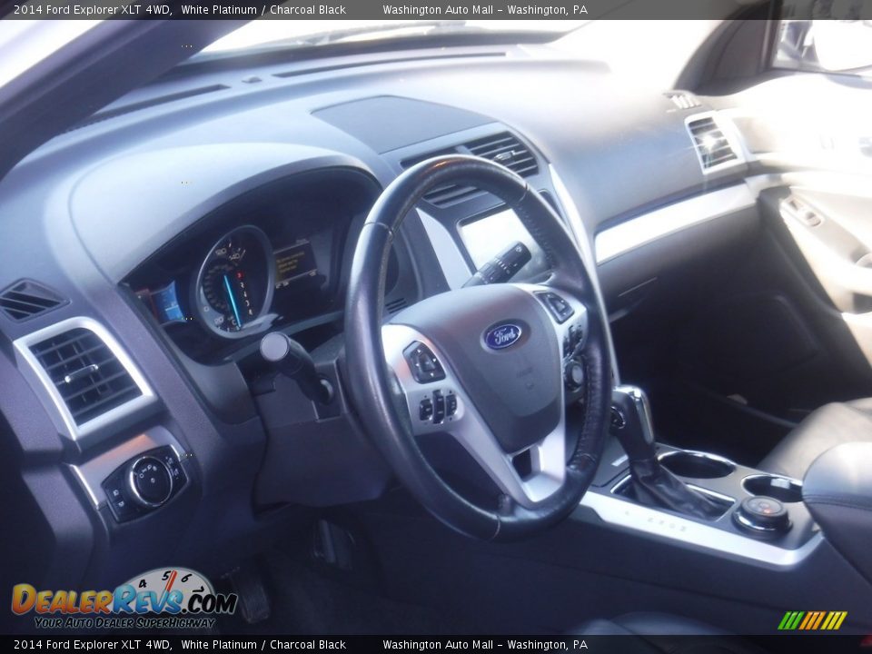 2014 Ford Explorer XLT 4WD White Platinum / Charcoal Black Photo #12