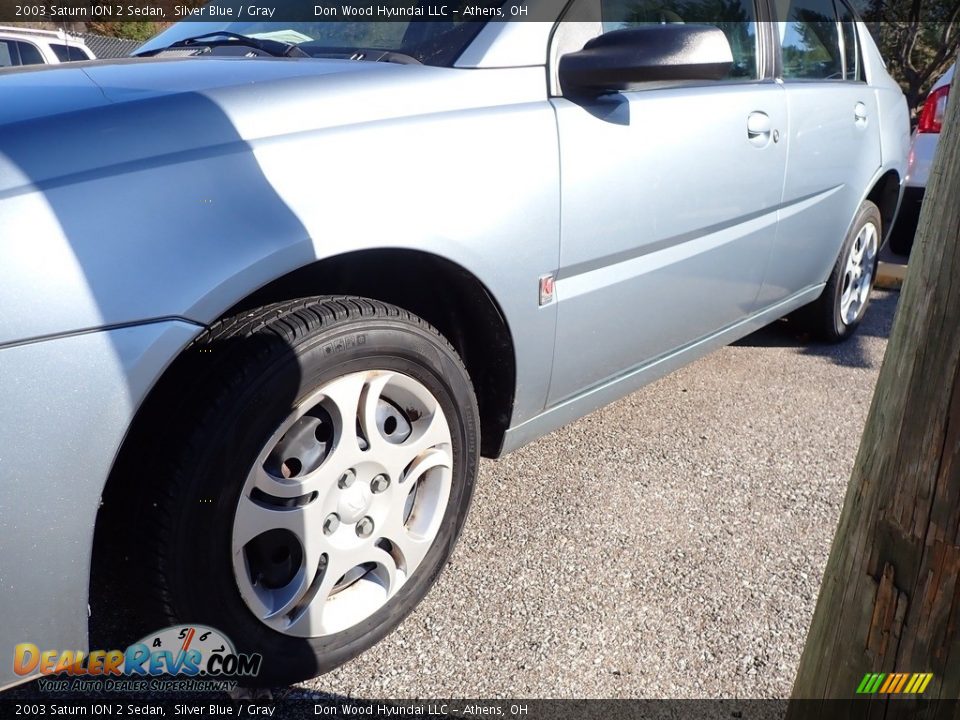 2003 Saturn ION 2 Sedan Silver Blue / Gray Photo #6