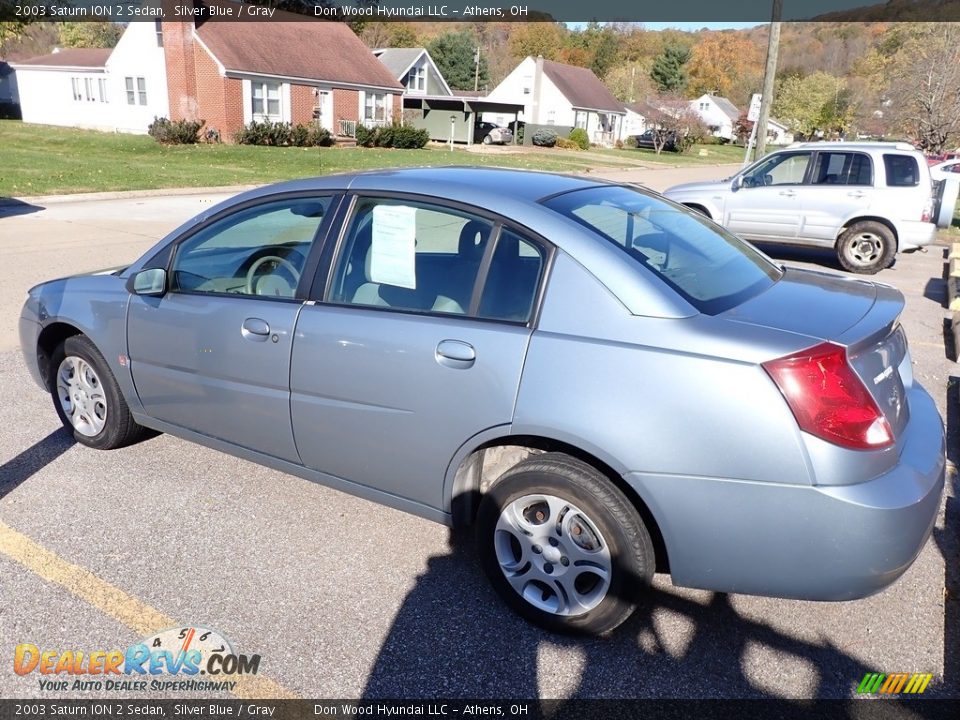 2003 Saturn ION 2 Sedan Silver Blue / Gray Photo #7