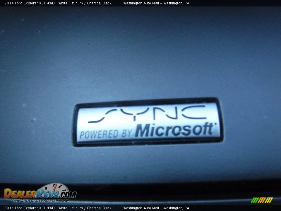 2014 Ford Explorer XLT 4WD White Platinum / Charcoal Black Photo #16