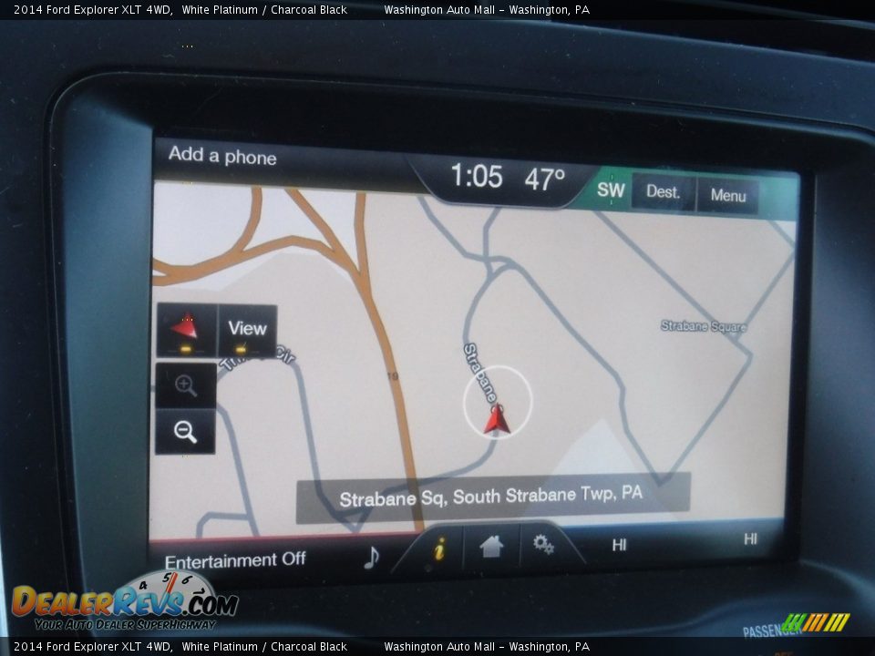 2014 Ford Explorer XLT 4WD White Platinum / Charcoal Black Photo #18