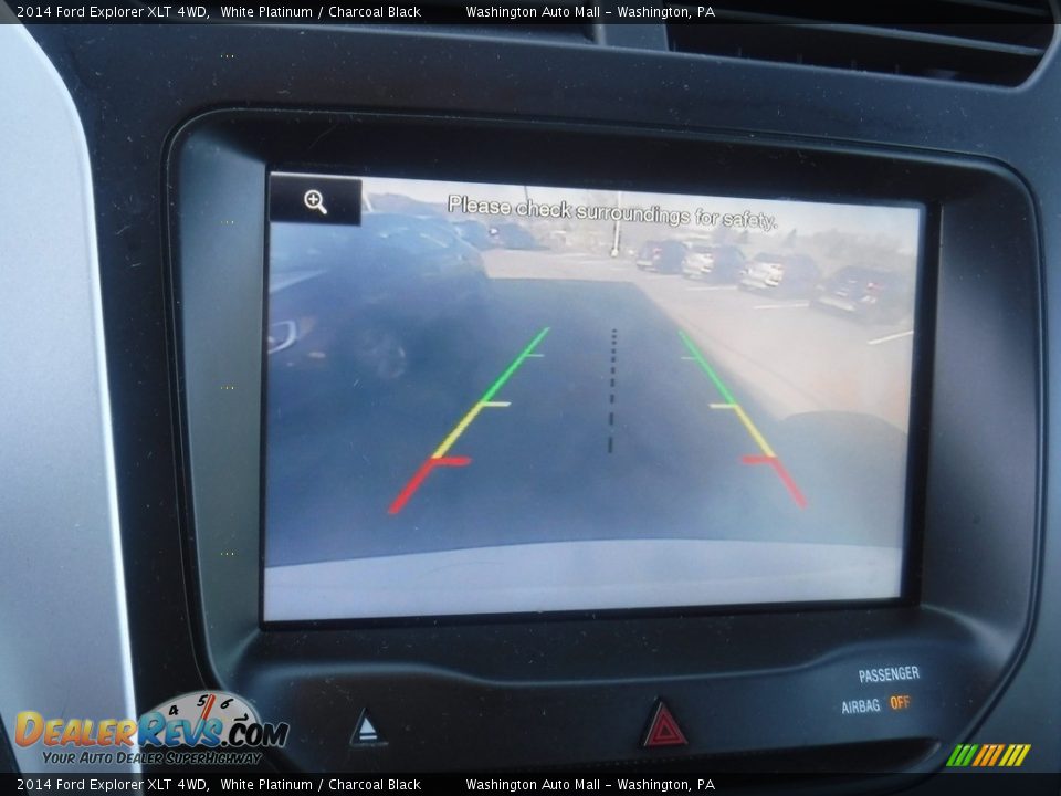 2014 Ford Explorer XLT 4WD White Platinum / Charcoal Black Photo #19