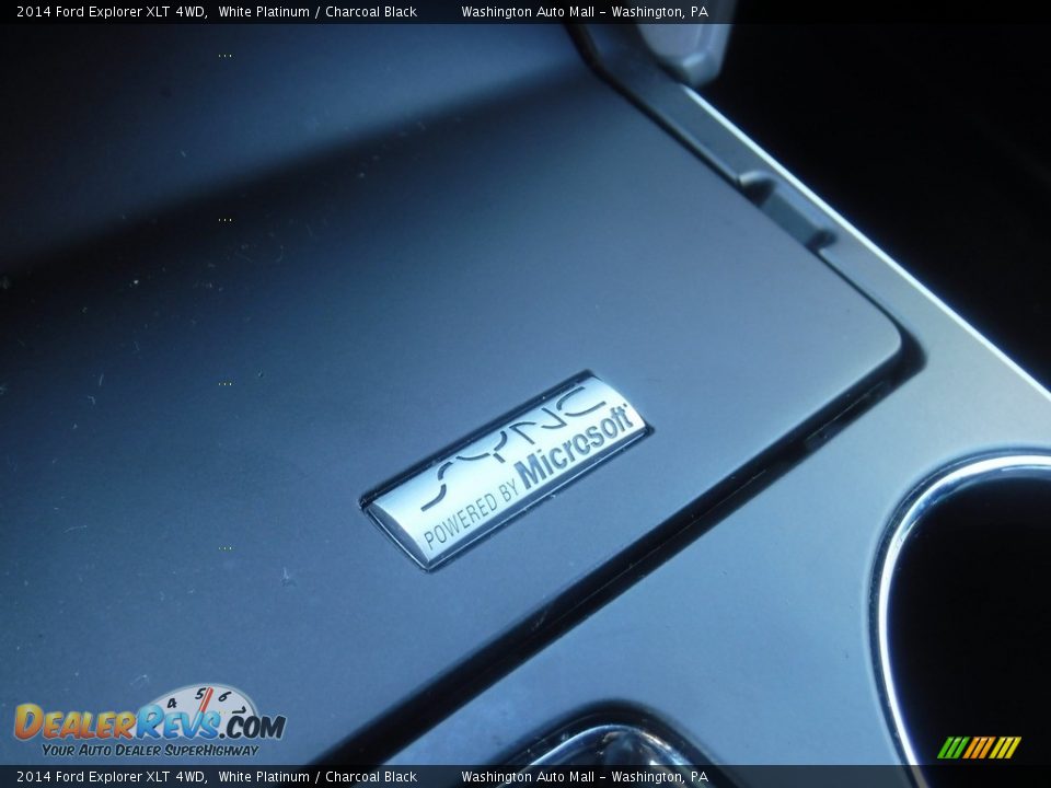 2014 Ford Explorer XLT 4WD White Platinum / Charcoal Black Photo #20