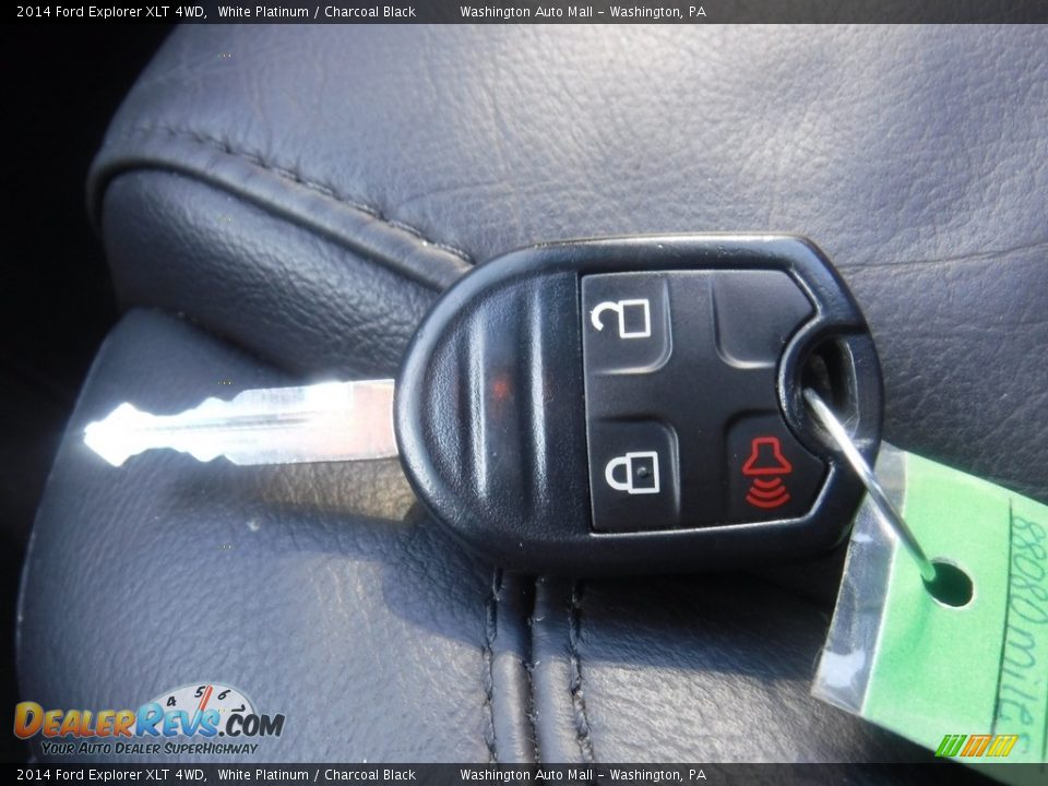 2014 Ford Explorer XLT 4WD White Platinum / Charcoal Black Photo #26