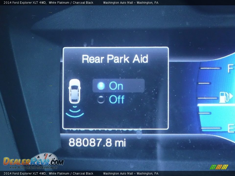 2014 Ford Explorer XLT 4WD White Platinum / Charcoal Black Photo #28