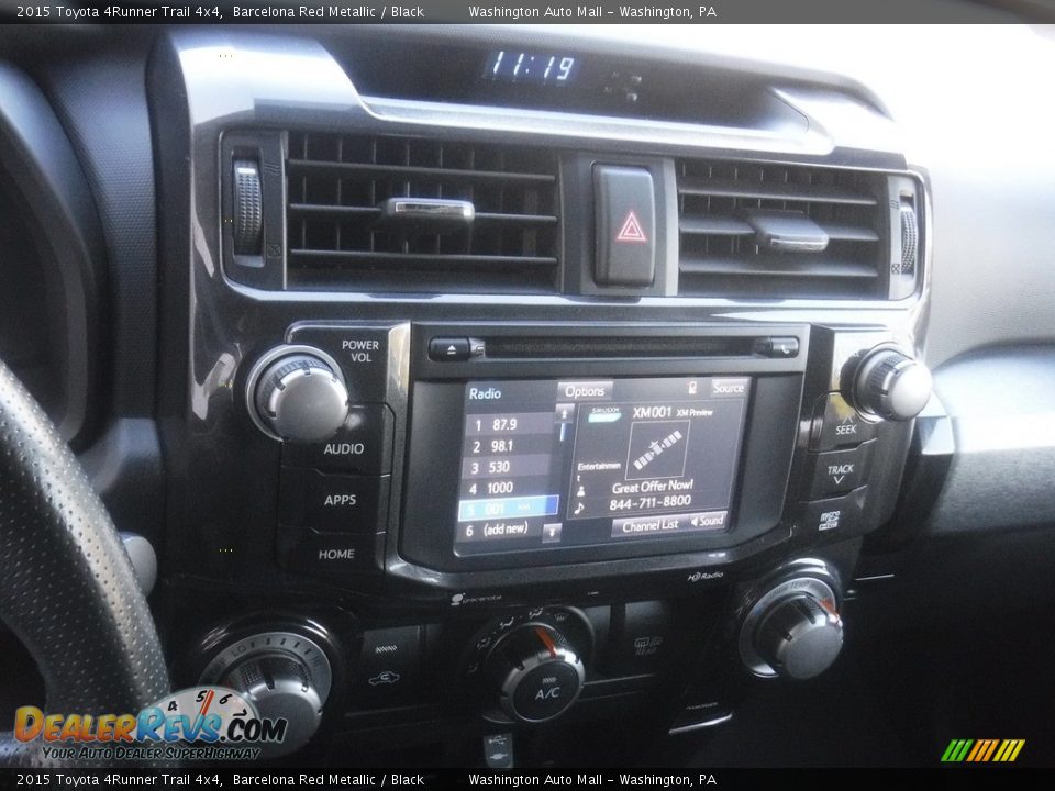 2015 Toyota 4Runner Trail 4x4 Barcelona Red Metallic / Black Photo #3