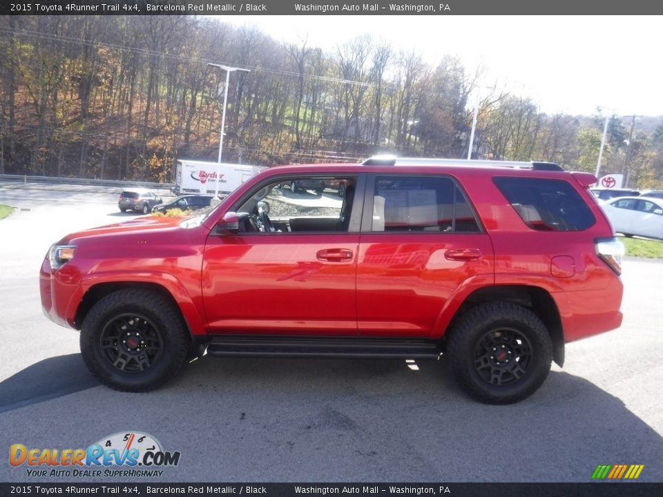 2015 Toyota 4Runner Trail 4x4 Barcelona Red Metallic / Black Photo #14
