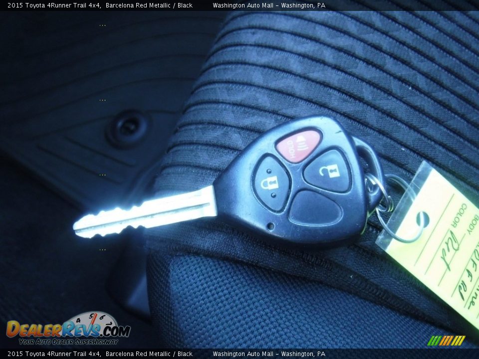 2015 Toyota 4Runner Trail 4x4 Barcelona Red Metallic / Black Photo #30