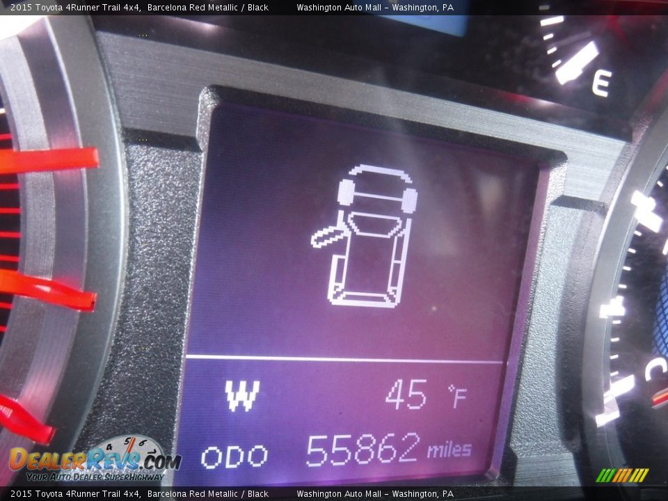 2015 Toyota 4Runner Trail 4x4 Barcelona Red Metallic / Black Photo #32