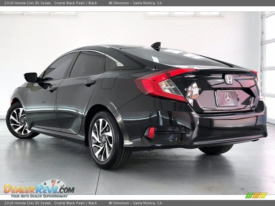 2018 Honda Civic EX Sedan Crystal Black Pearl / Black Photo #10