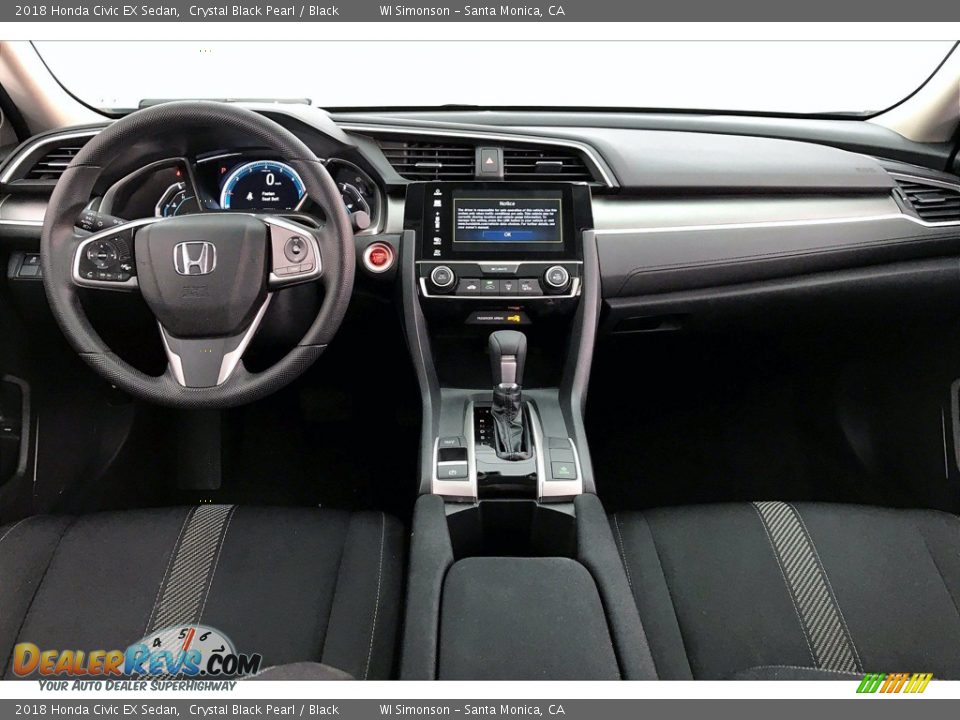 2018 Honda Civic EX Sedan Crystal Black Pearl / Black Photo #15