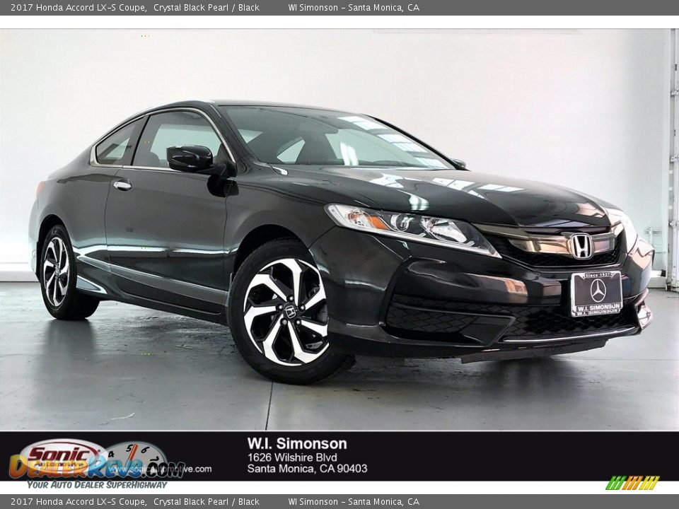 2017 Honda Accord LX-S Coupe Crystal Black Pearl / Black Photo #1