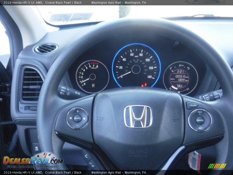 2019 Honda HR-V LX AWD Crystal Black Pearl / Black Photo #19