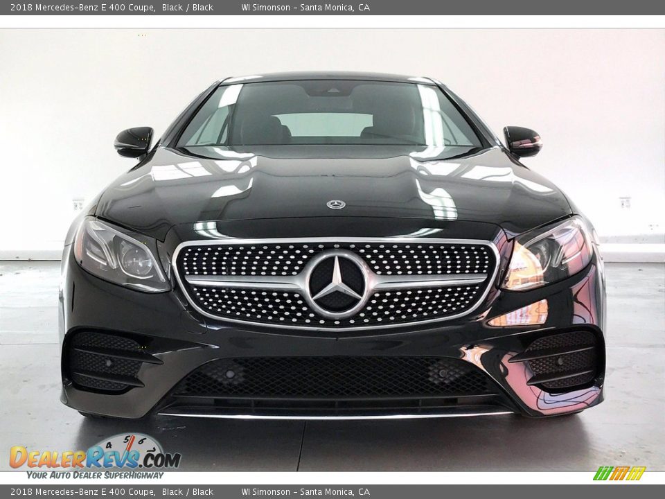 2018 Mercedes-Benz E 400 Coupe Black / Black Photo #2