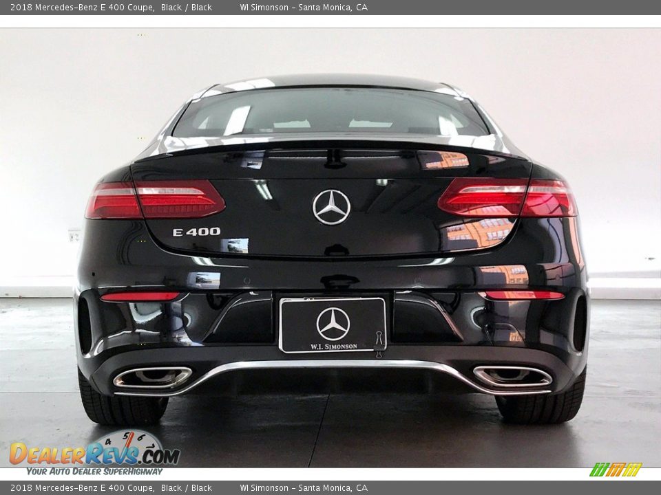 2018 Mercedes-Benz E 400 Coupe Black / Black Photo #3