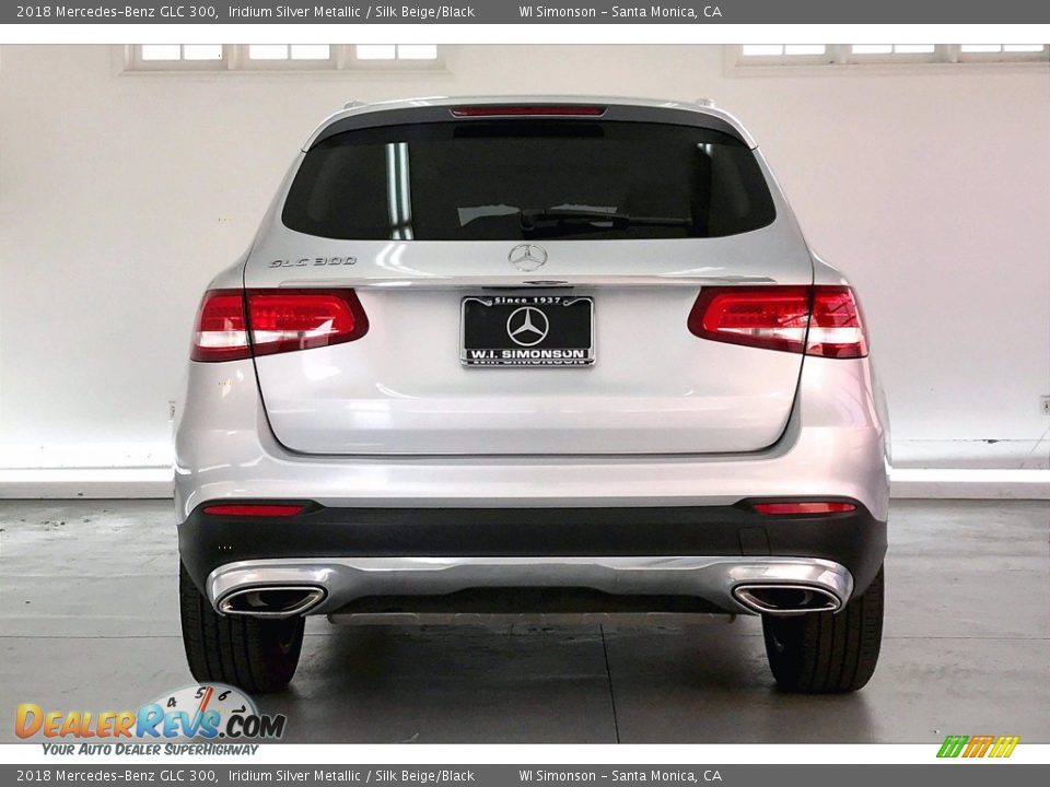 2018 Mercedes-Benz GLC 300 Iridium Silver Metallic / Silk Beige/Black Photo #3