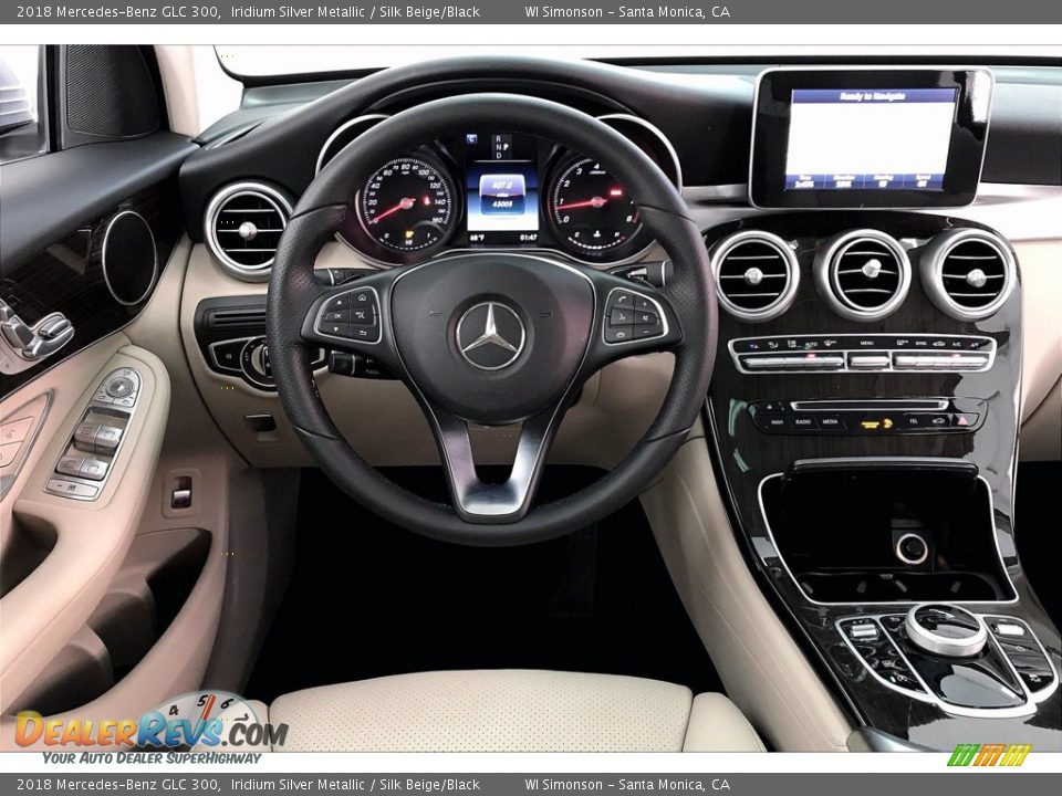 2018 Mercedes-Benz GLC 300 Iridium Silver Metallic / Silk Beige/Black Photo #4