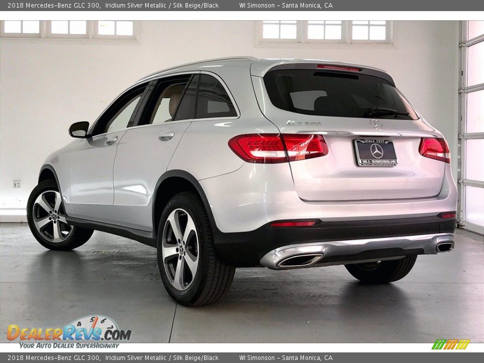 2018 Mercedes-Benz GLC 300 Iridium Silver Metallic / Silk Beige/Black Photo #10